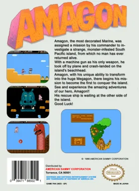 Amagon (USA) box cover back